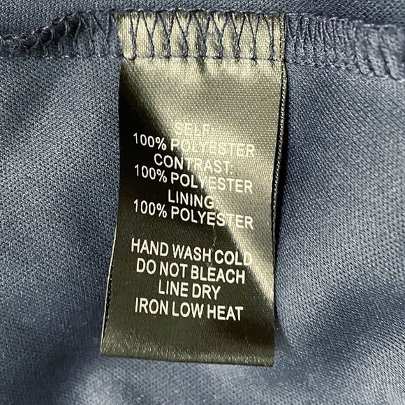 Lulus Lover's Game Navy Blue Lace Halter Neck Skater Dress Women’s Size Medium - Picture 11 of 13